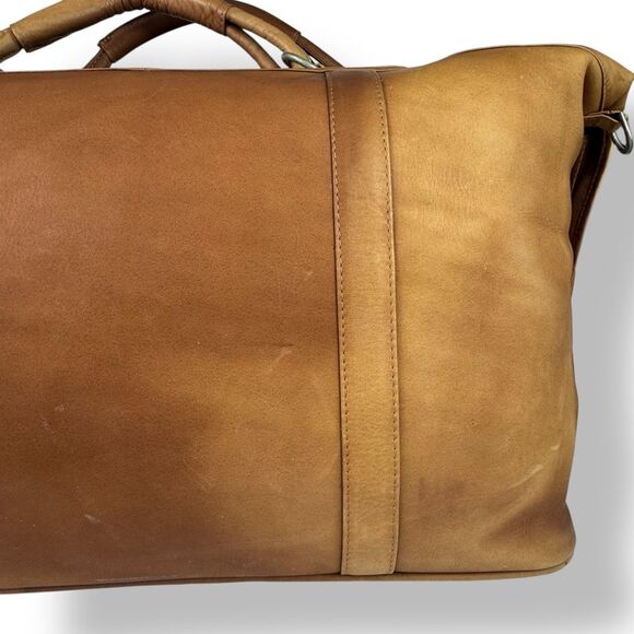 Piel Leather Vintage Colombian Duffel Travel Overnight Bag Weekender Rugged - Picture 16 of 16